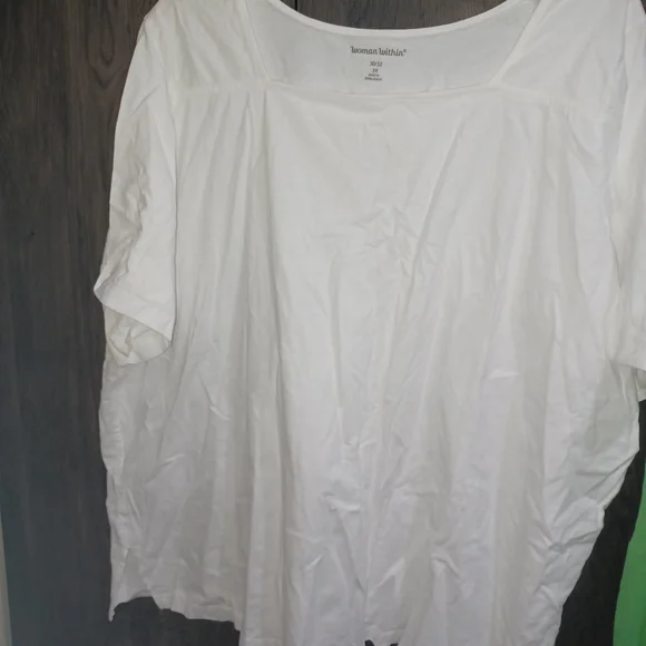 Woman Within Classic White Blouse - Picture 1 of 2